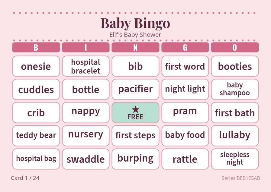 Word Bingo — your own words, every card different