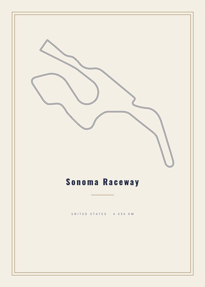 Sonoma Raceway — Circuit Poster