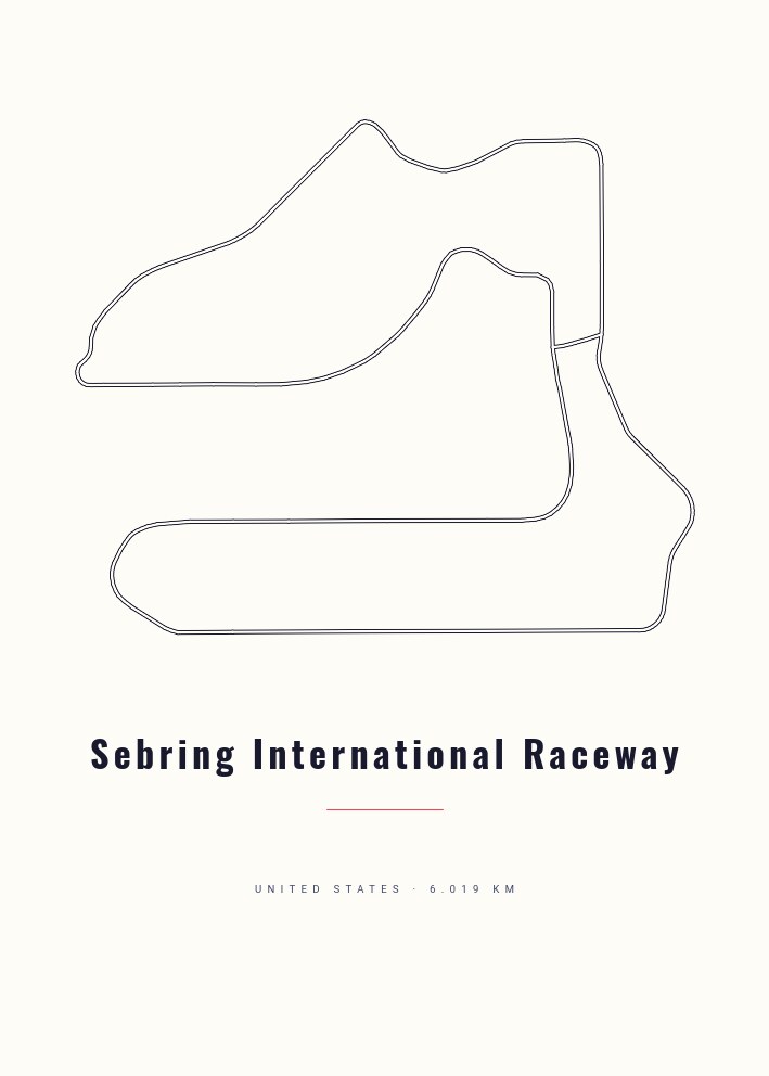 Sebring International Raceway — Circuit Poster