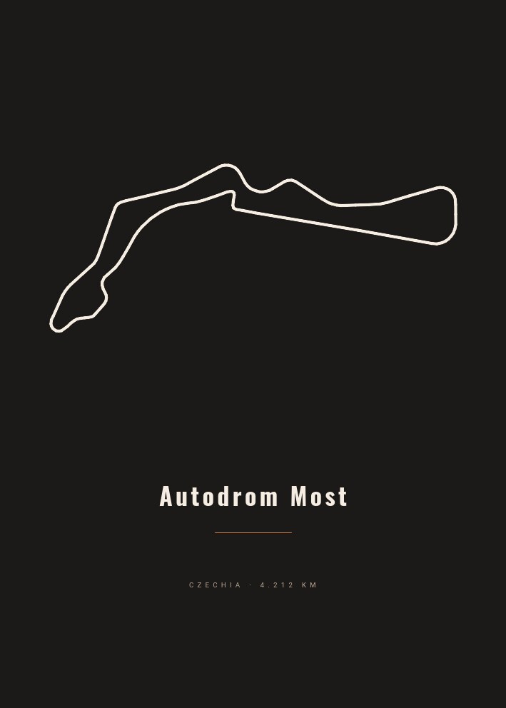 Autodrom Most — Circuit Poster