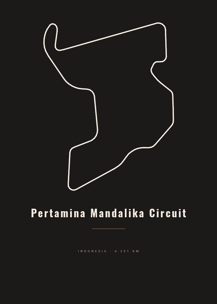 Pertamina Mandalika Circuit — Circuit Poster