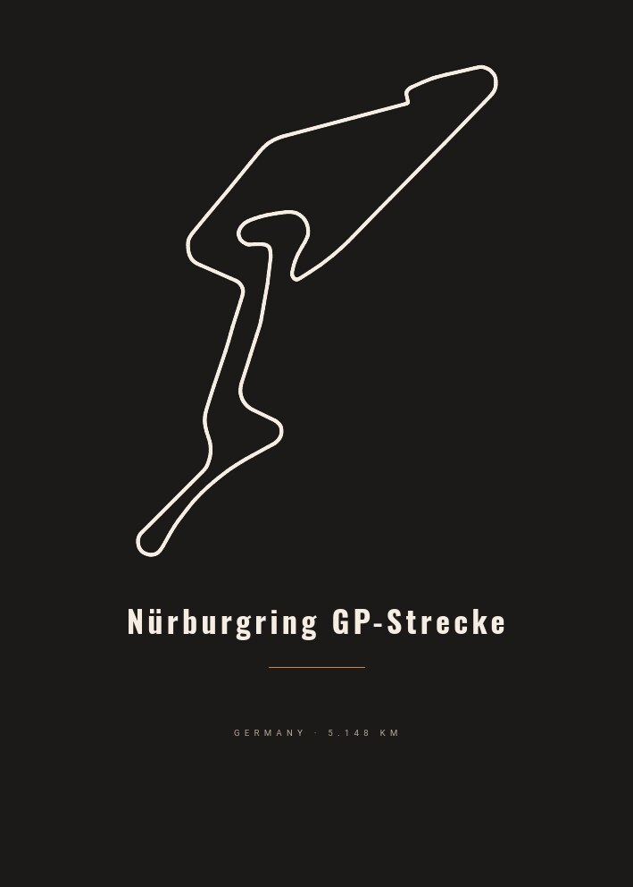 Nürburgring GP-Strecke — Circuit Poster