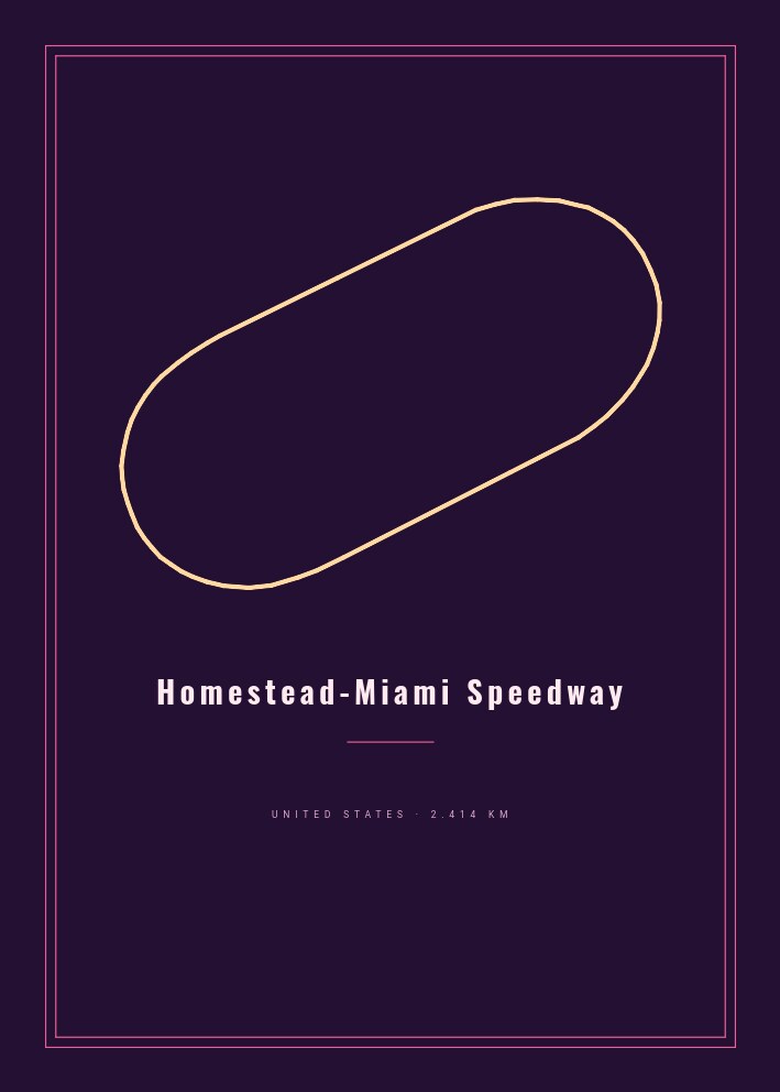 Homestead-Miami Speedway — Circuit Poster