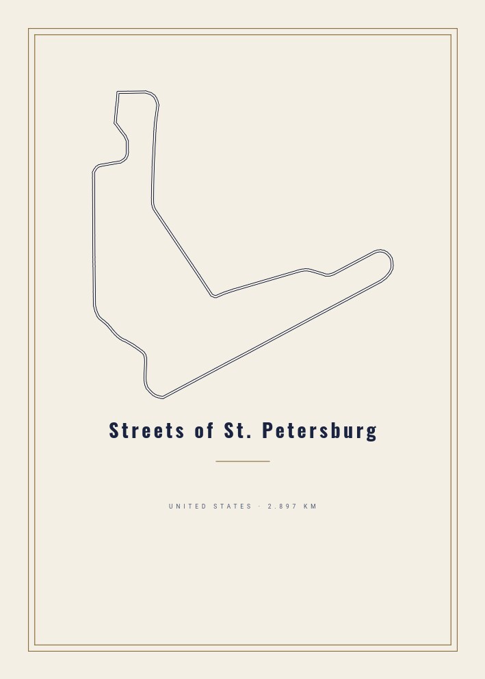 Streets of St. Petersburg — Circuit Poster