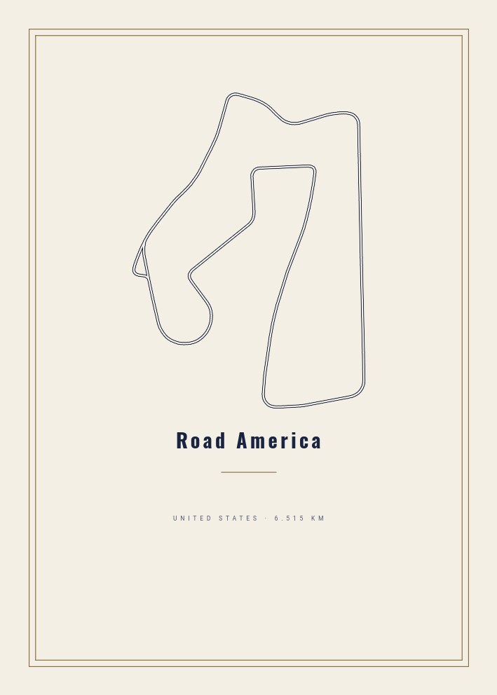 Road America — Circuit Poster