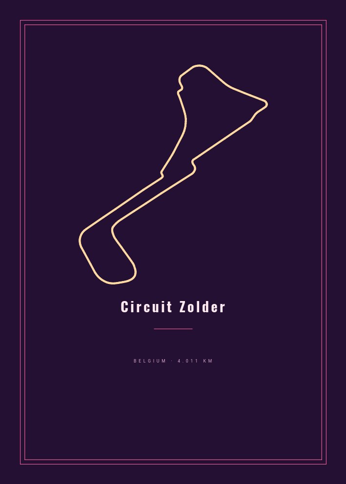 Circuit Zolder — Circuit Poster