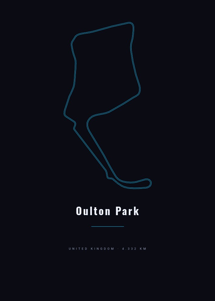 Oulton Park — Circuit Poster