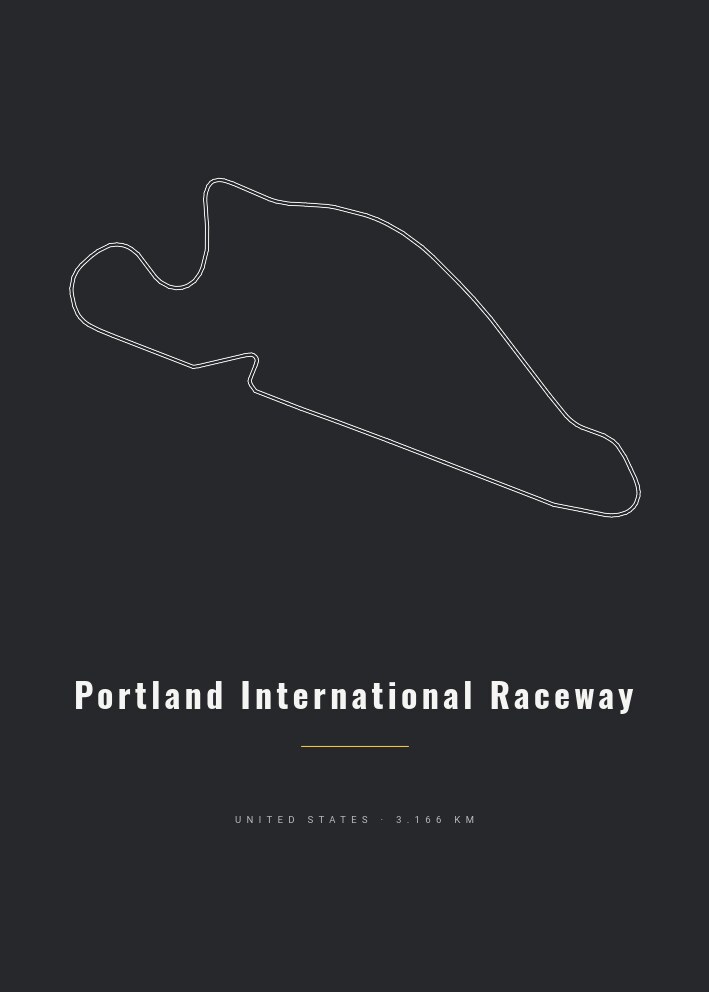 Portland International Raceway — Circuit Poster