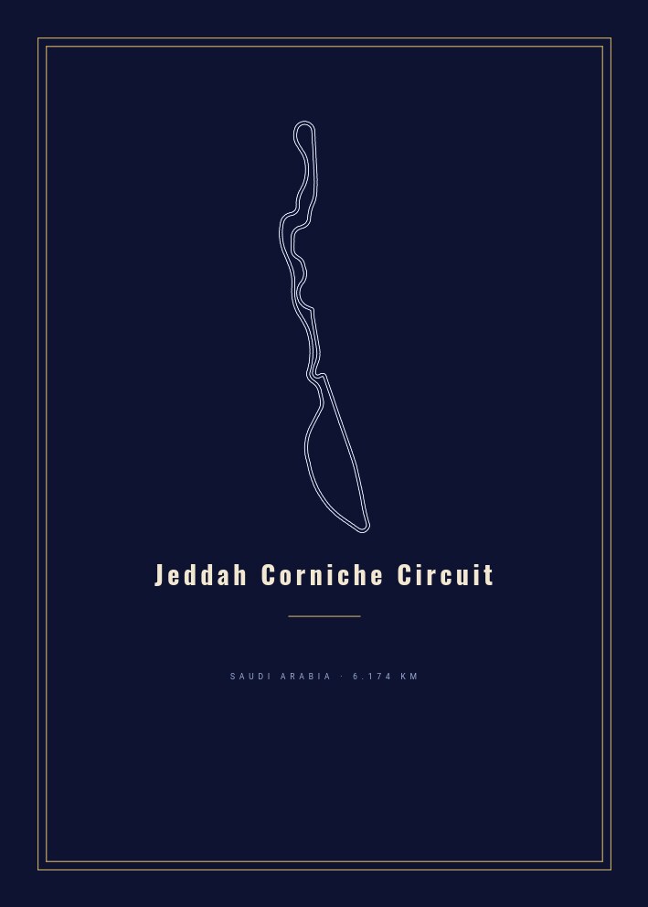 Jeddah Corniche Circuit — Circuit Poster