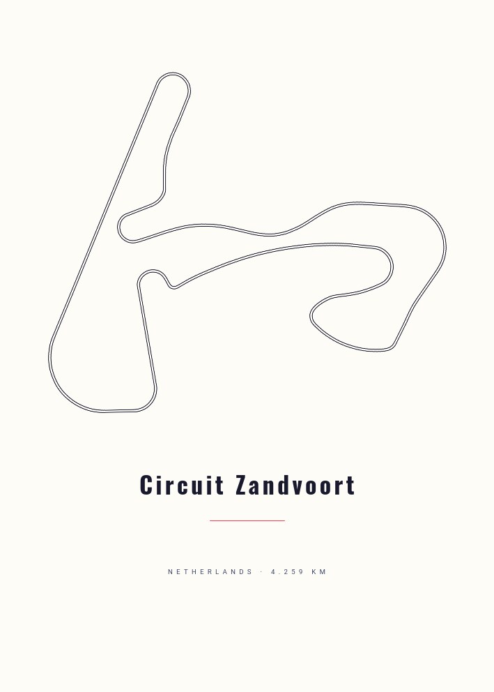 Circuit Zandvoort — Circuit Poster
