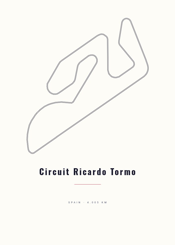 Circuit Ricardo Tormo — Circuit Poster