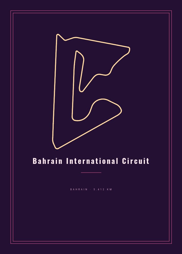 Bahrain International Circuit — Circuit Poster