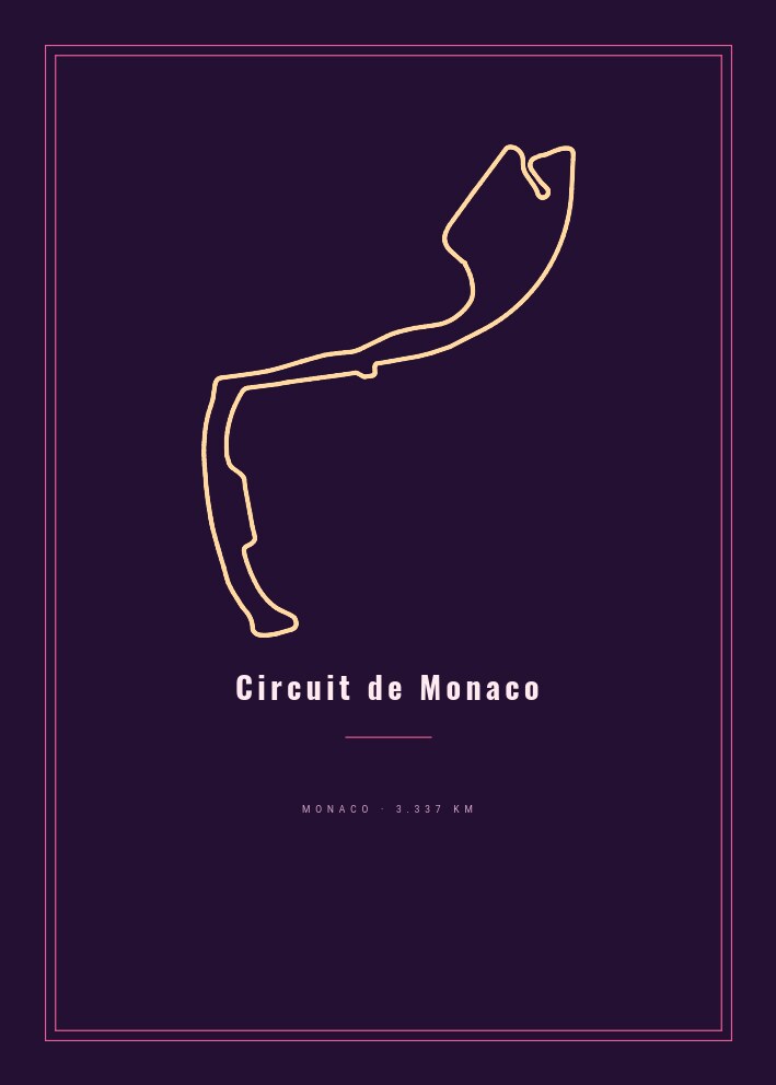 Circuit de Monaco — Circuit Poster
