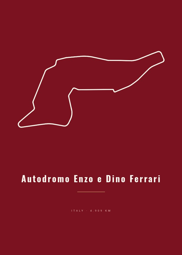 Autodromo Enzo e Dino Ferrari — Circuit Poster