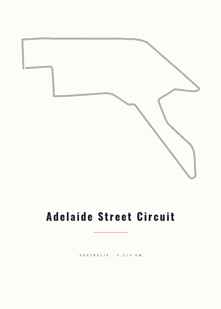 Adelaide Street Circuit — Circuit Poster