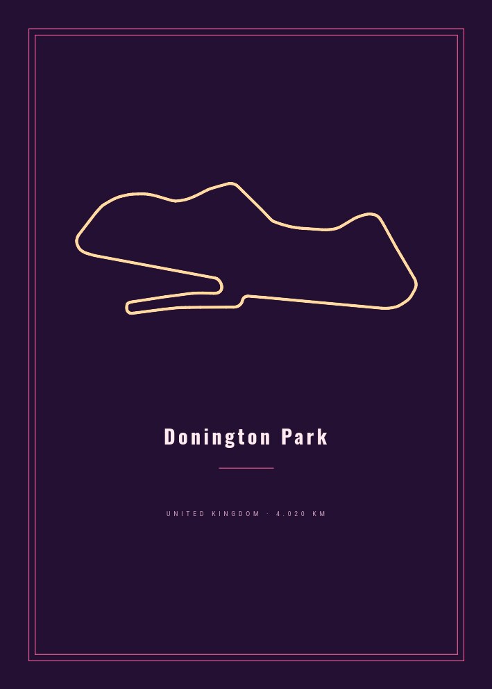Donington Park — Circuit Poster
