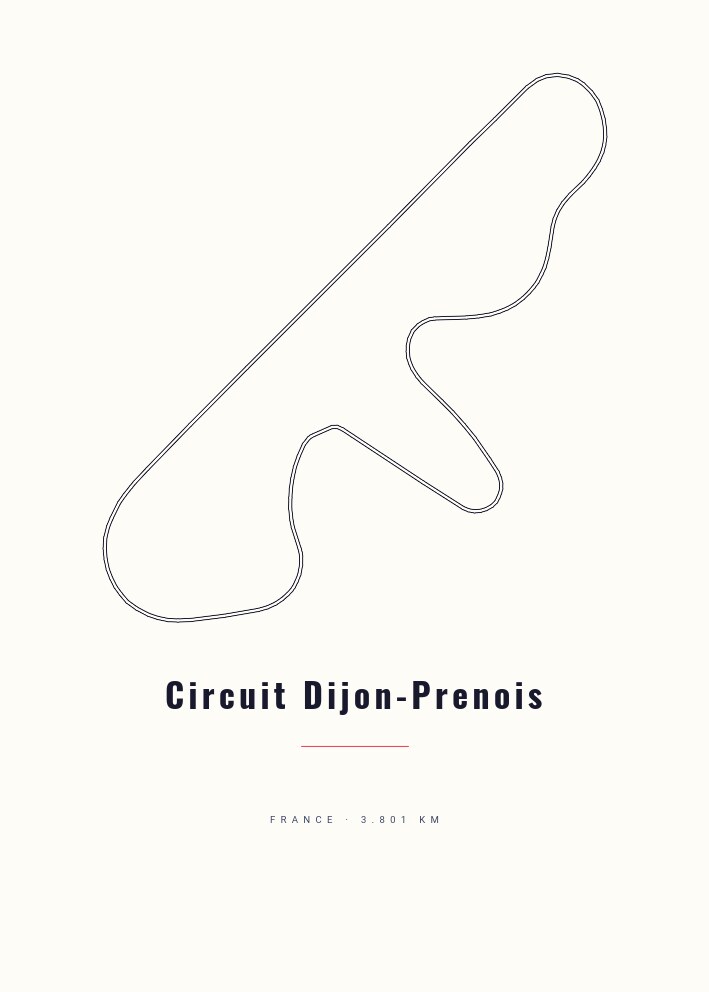 Circuit Dijon-Prenois — Circuit Poster