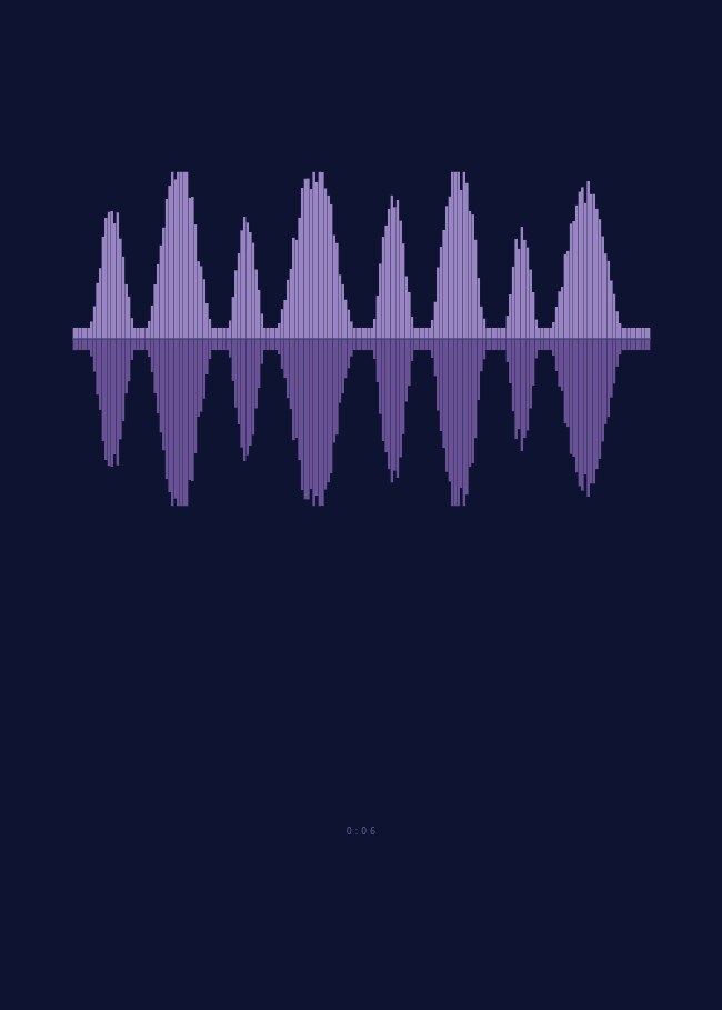 Sound Wave Poster — the shape of a voice