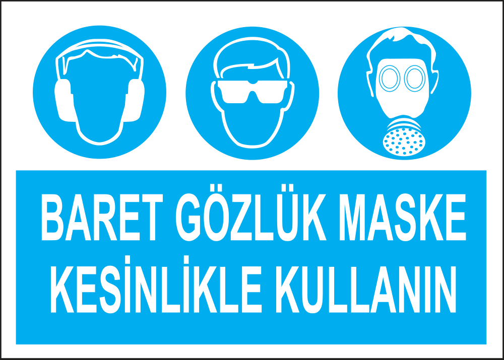 Always Use Hard Hat, Goggles and Mask