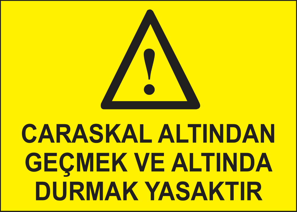 Do Not Pass or Stand Under the Hoist