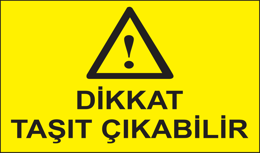 Caution — Vehicles Emerging