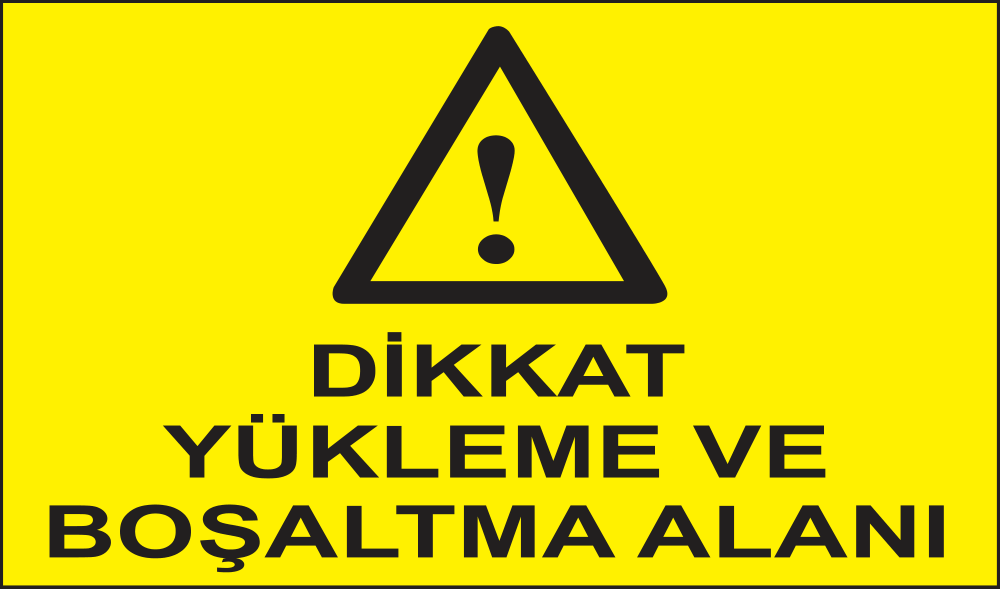 Caution — Loading and Unloading Area