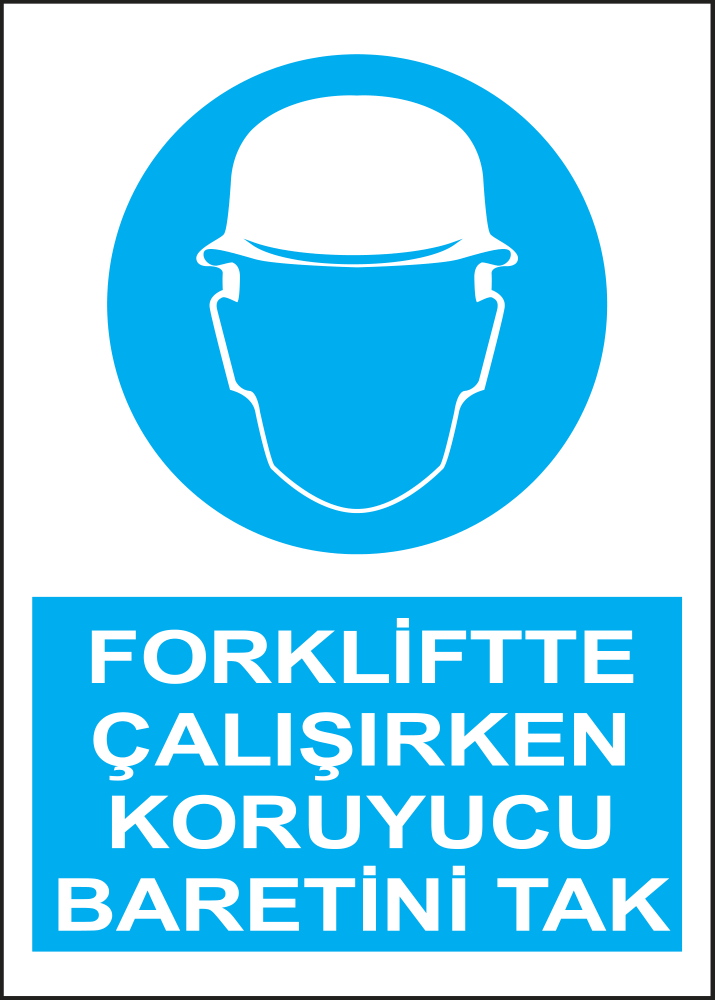 Wear a Hard Hat When Operating a Forklift