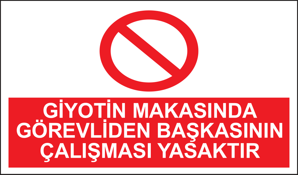 Giyotin Makasını Yalnız Görevli Kullanır