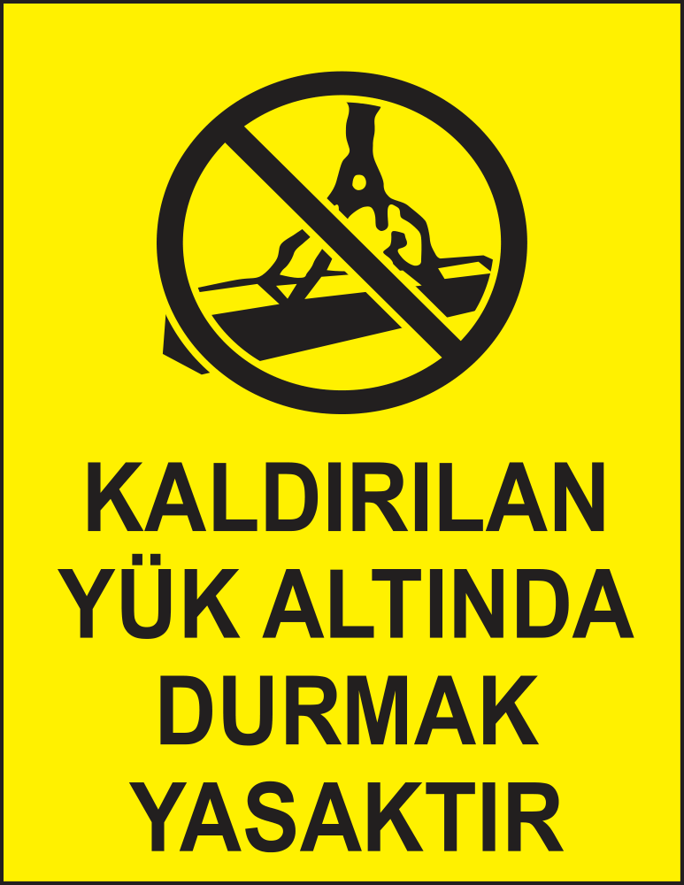 Do Not Stand Under a Raised Load