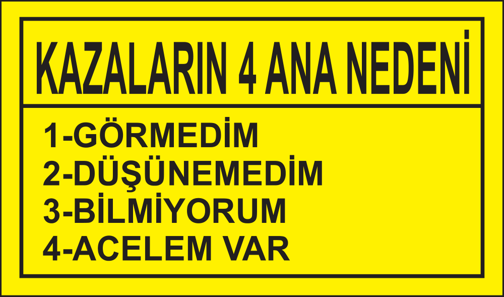 Kazaların 4 Ana Nedeni