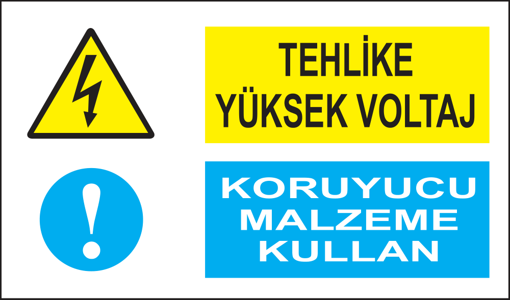 Tehlike Yüksek Voltaj Koruyucu ! Malzeme Kullan