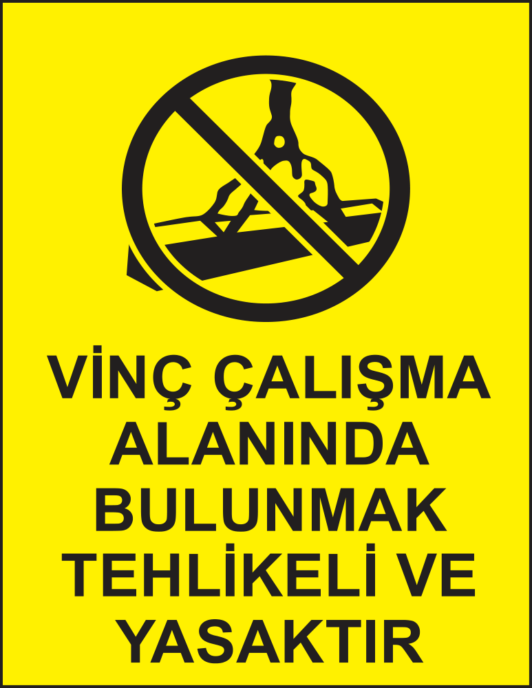 Crane Working Area — No Entry