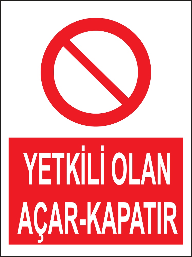 Yetkili Olan Açar-kapatır
